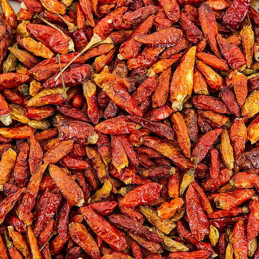 Chili Birds Eye, röd, hel, 1 kg