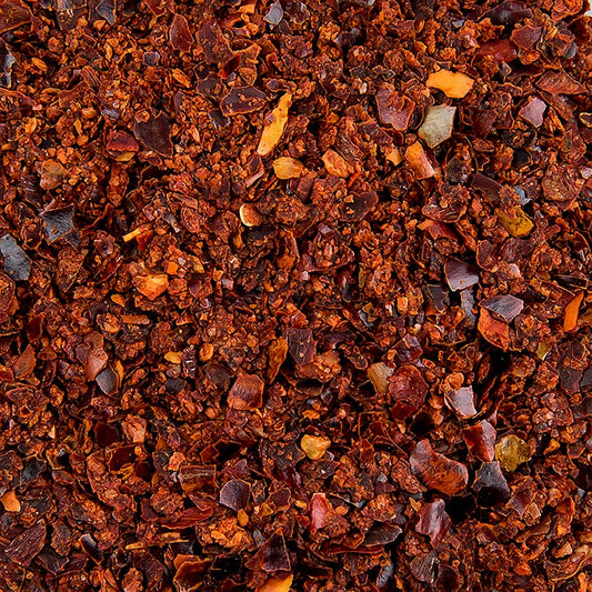 Röd chili, mild, krossad, 2–4 mm, 1 kg