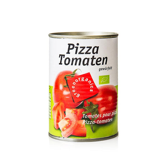 Tomater i bitar, gröna, ekologiska, BIO, 400 g