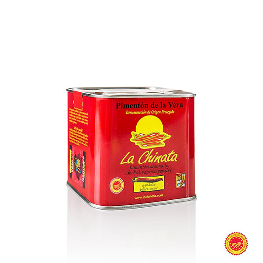 Paprikapulver – Pimentón de la Vera DOP/g.U., rökt, bittersöt, La Chinata, 350 g