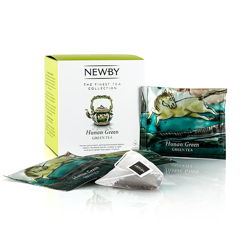 Newby Tea Hunan Green, kinesiskt grönt te, 37,5 g, 15 st