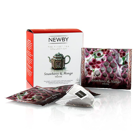 Newby Tea Strawberry & Mango, örtte, fruktte, 60 g, 15 st