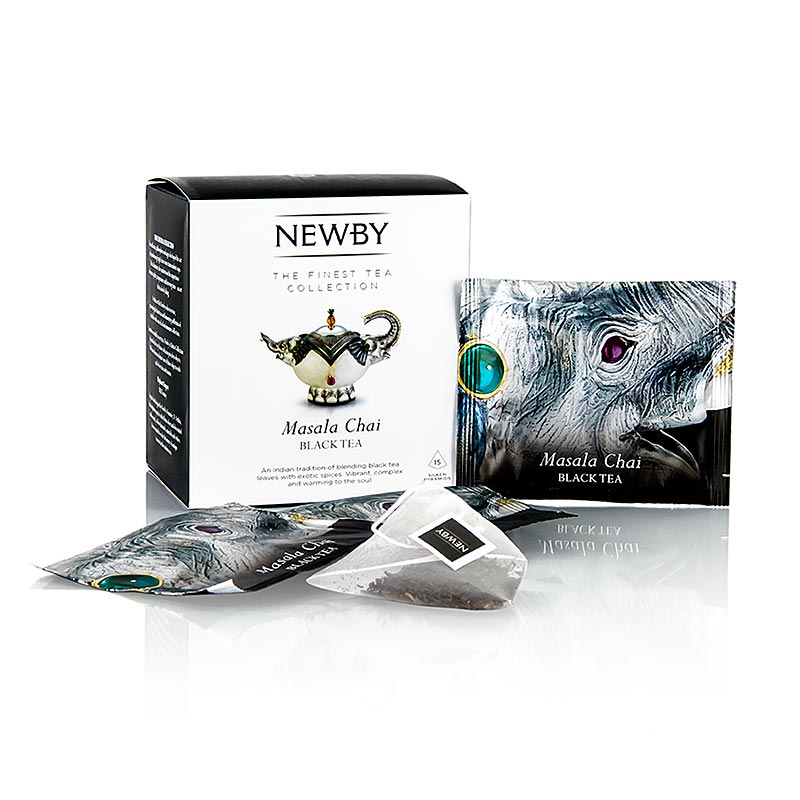 Newby Tea Masala Chai, svart te, 37,5 g, 15 st