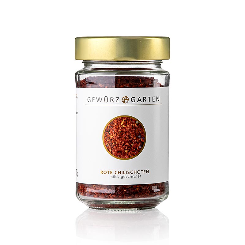 Gewürzgarten Röda chilifrukter, milda, malda, 2–4 mm, 90 g