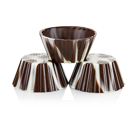 Chokladform – ”Victorias”, marmorerad, ø 40–65 mm, 30 mm hög, 904 g, 84 st