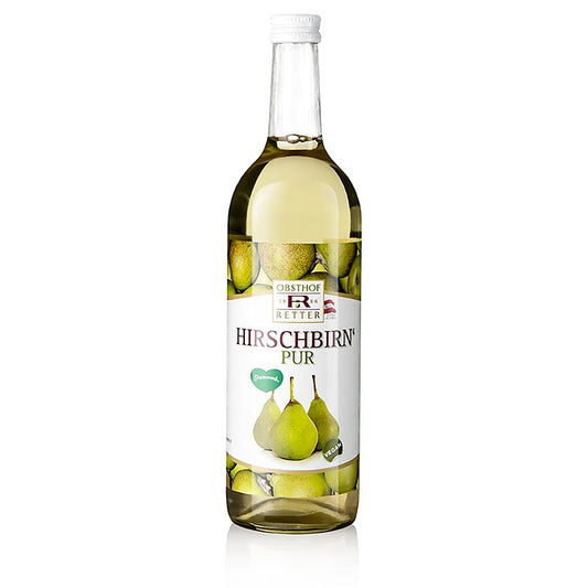 Hirschbirnensaft, 100 % direktpressad juice, Obsthof Retter, 750 ml