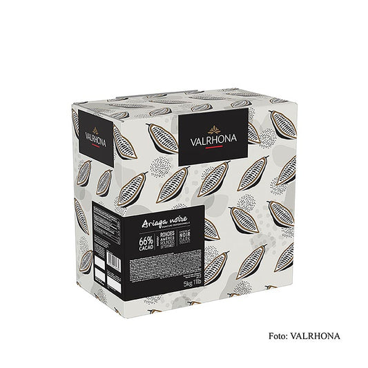Valrhona Ariaga Noire, mörk choklad, callets, 66 % kakao, 5 kg