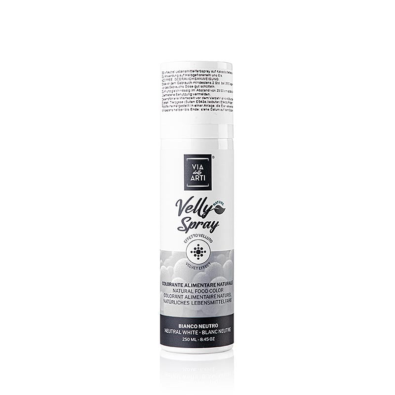 Kakaosmörspray, Velvet/samteffekt, vit (neutral), Velly, 250 ml