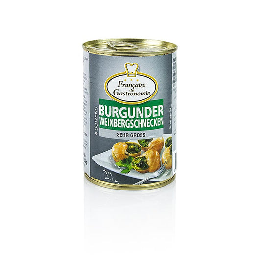Vingårdssniglar, mycket stora, 4 dussin, Francaise de Gastronomie, 400 g