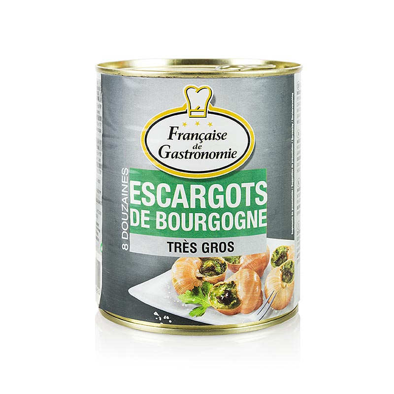 Vingårdssniglar, mycket stora, 8 dussin, Francaise de Gastronomie, 800 g