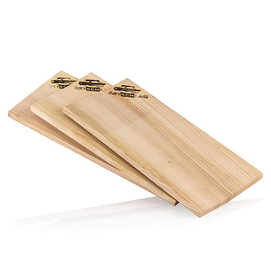 Grill BBQ - Wood Planks grillbrädor, körsbärsträ (Cherry), 15x30x1,1 cm, 3 st