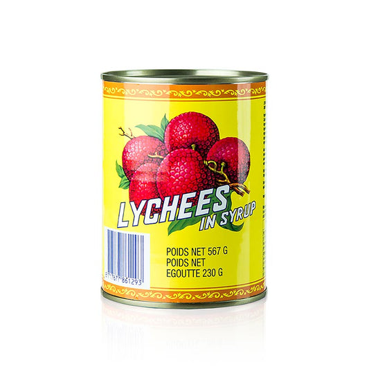 Lychees, sockrade, 540 g