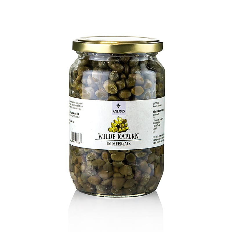 Vilda kapris, i havssalt, Anemos, 600 g
