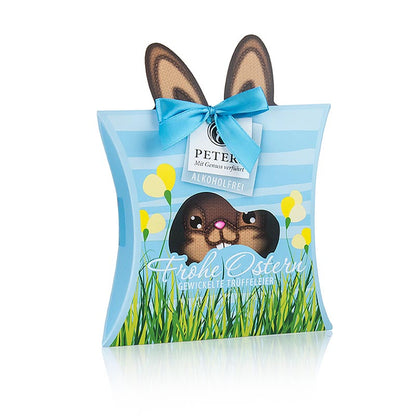 Påskpraliner "Glad påsk", inslagna tryffelägg, alkoholfri, Peters, 120 g