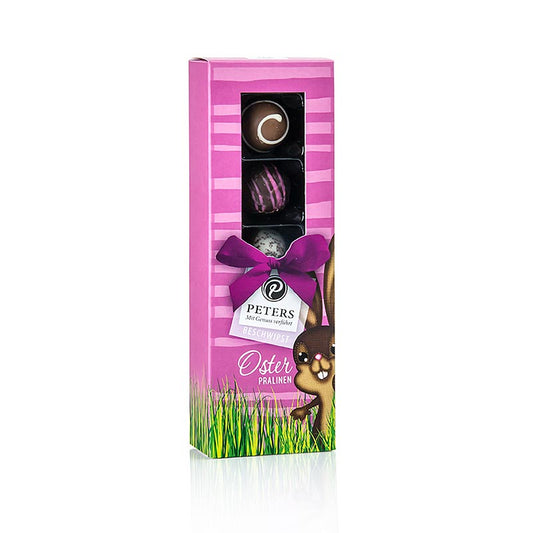 Påskpraliner "Hase Pink", alkoholhaltiga (med alkohol), Peters, 62 g, 5 st