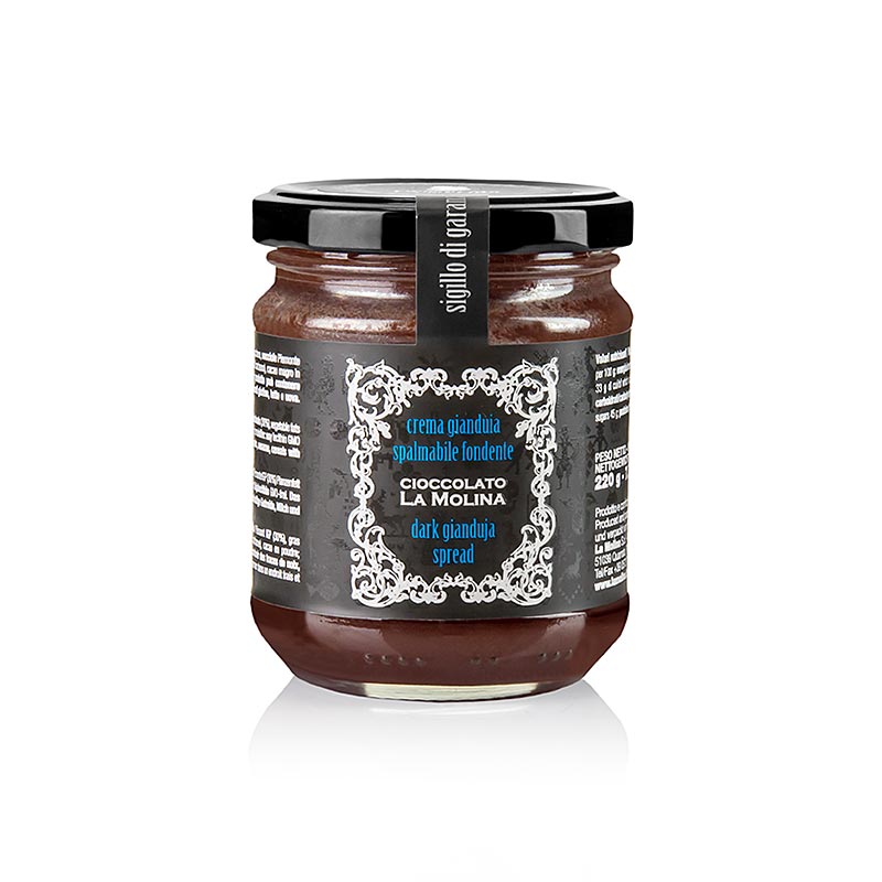 Gianduja-nougatkräm, mörk, La Molina, 220 g