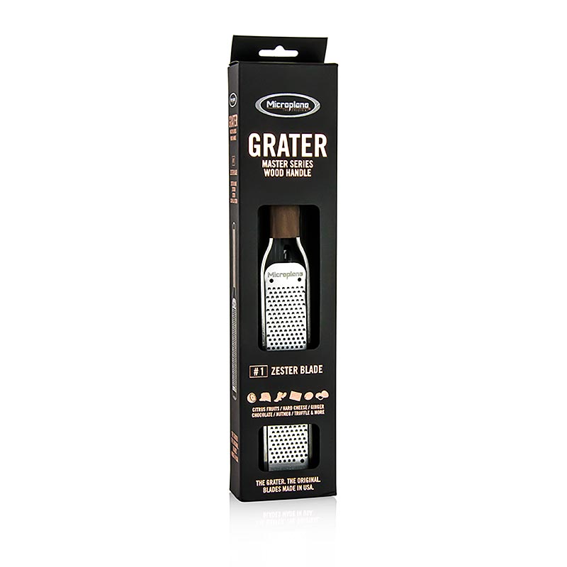 Microplane Master-serien – zester, med trähandtag, 1 st
