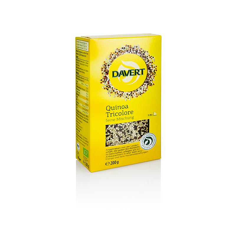 Quinoa, hel, Tricolore, Davert, ekologisk, 200 g