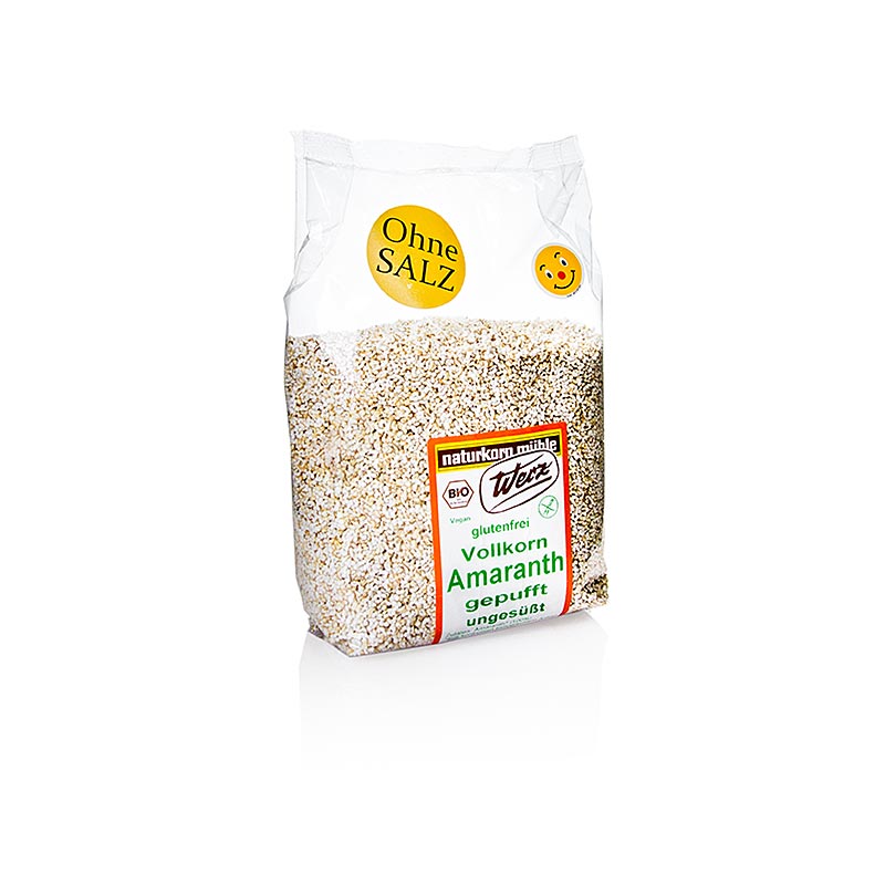 Puffad amarant, fullkorn, Wertz, ekologisk, 125 g