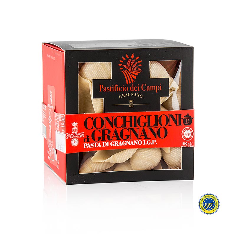 Pastificio dei Campi - No.57 Conchiglioni, stora snäckor, Pasta di Gragnano, IGP