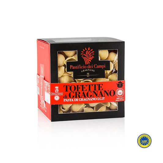 Pastificio dei Campi - Nr 25 Tofette, små musslor, Pasta di Gragnano, IGP/g.U., 500 g