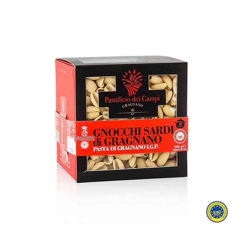 Pastificio dei Campi - Nr 46 Gnocchi Sardi, Pasta di Gragnano, IGP/g.U., 500 g