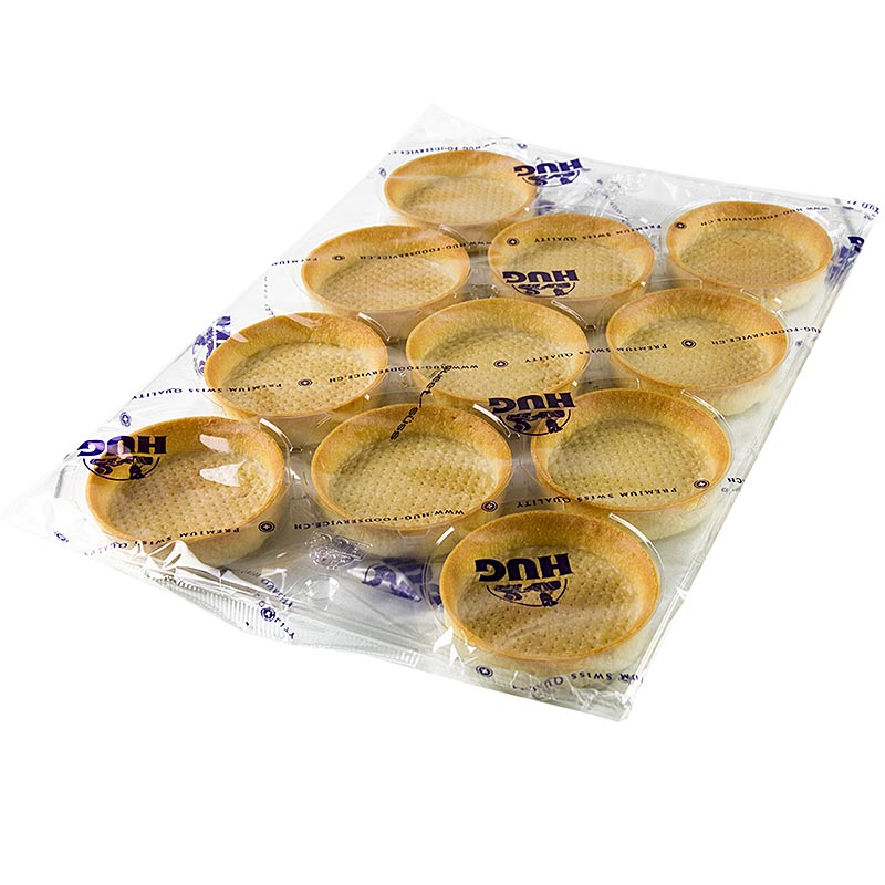 Dessert-tarteletter – Filigrano, runda, ø 8,3 cm, H 2 cm, mördeg, 55 st