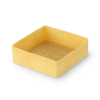 Dessert-tarteletter – Filigrano, fyrkantiga, 5,3 cm, H 1,8 cm, mördeg, 2,016 kg