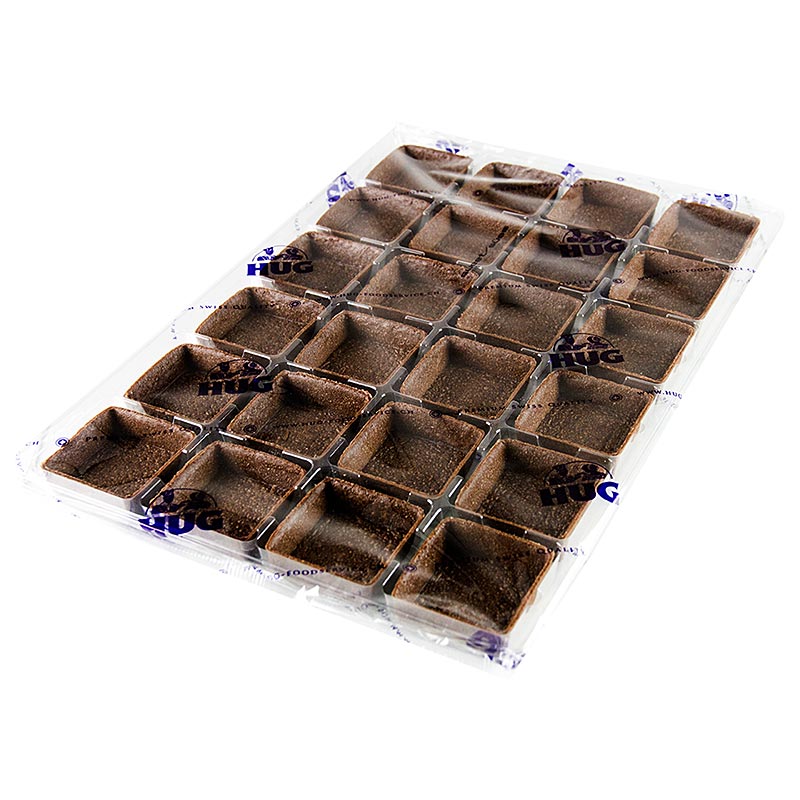 Dessert-Tartelettes - Filigrano, fyrkantiga, 5,3 cm, H 1,8 cm, 2,016 kg, 144 St