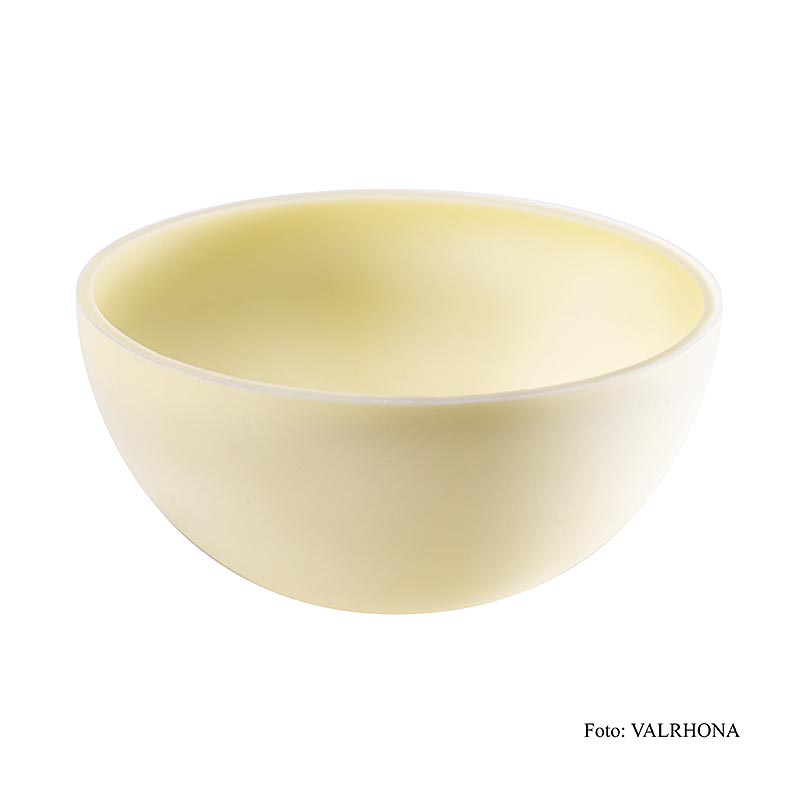 Valrhona Solstis Ivoire, stora runda halvskal (Ø71,6 mm), 432 g, 45 st