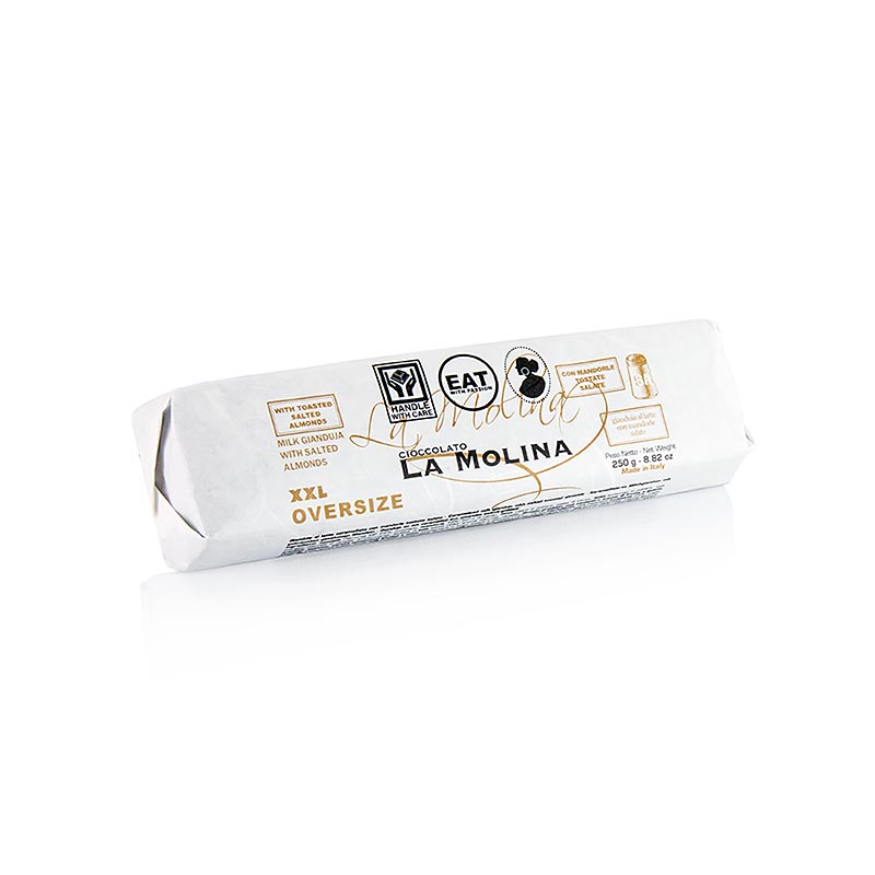XXL Oversize Gianduja-kakor med saltade mandlar, La Molina, 250 g