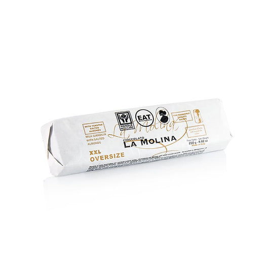 XXL Oversize Gianduja-kakor med saltade mandlar, La Molina, 250 g