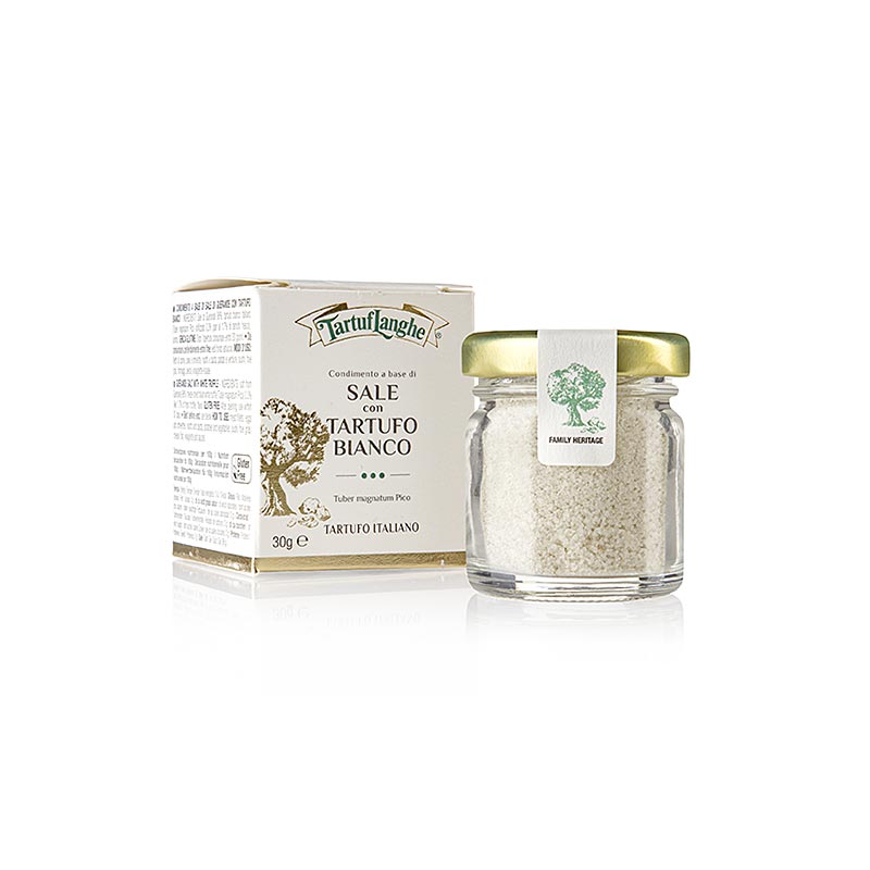 Tartuflanghe franskt havssalt med vit tryffel (tuber magnatum pico), 30 g