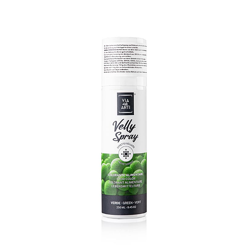 Kakaosmörspray, sammetseffekt, grön, Velly, 250 ml