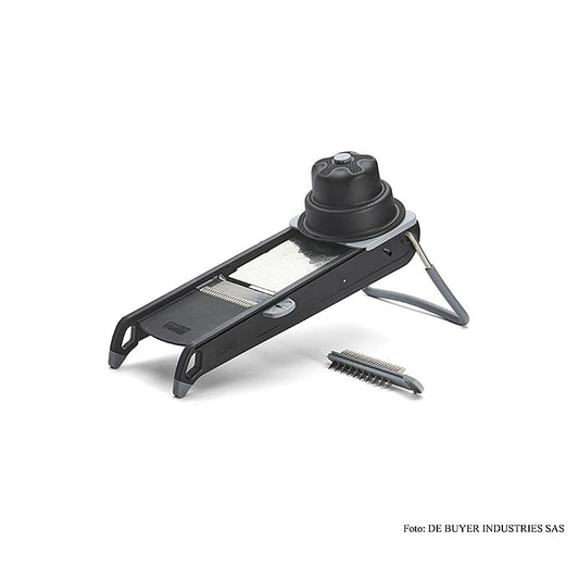 deBUYER Mandoline Swing Plus (1 horisontell & 1 julienne) svart (4–10 mm), 1 st