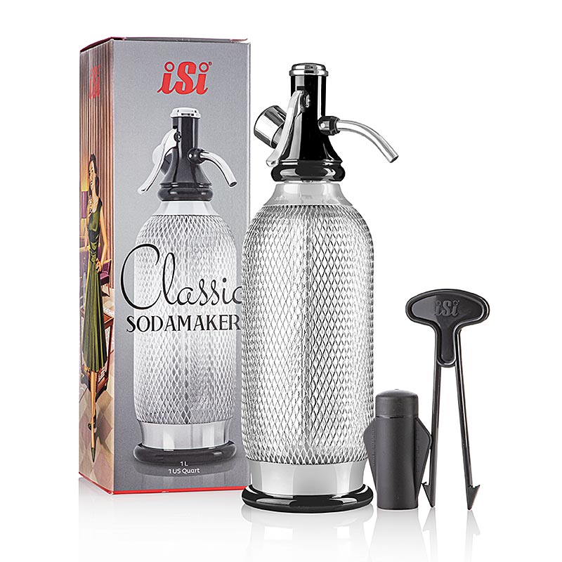 iSi Soda Maker Classic, sifonspruta, PET, nät, 1 liter, 1 st