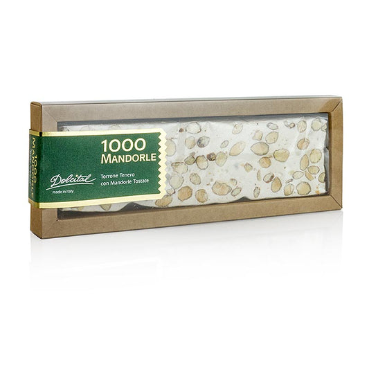 Italiensk torrone – 1000, mandel, mjuk bar, 180 g