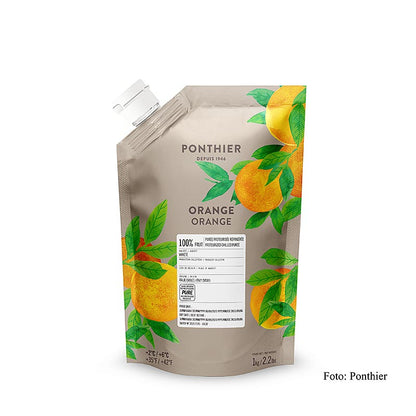 Ponthier apelsinpuré, 100 % frukt, osötad, 1 kg