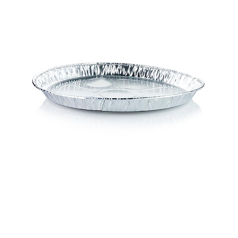 Engångsskålar av aluminium för takeaway, runda, Ø27 cm x 2,2 cm, 5 st