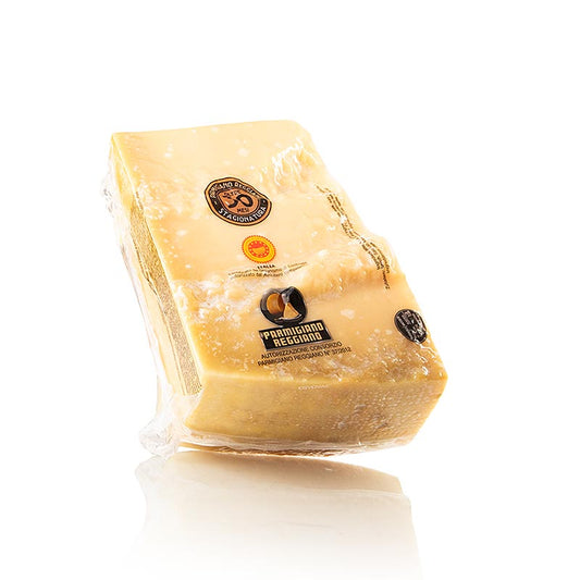Parmesanost – Parmigiano Reggiano DOP (g.U.), 1:a kvalitet, minst 30 månaders la, ca. 1.000 g