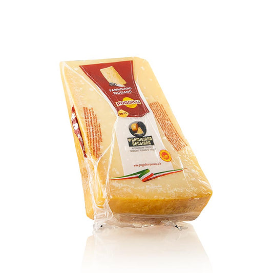 Parmesanost – Parmigiano Reggiano DOP (g.U.), 1:a kvalitet, minst 41 månaders la, ca. 1.000 g