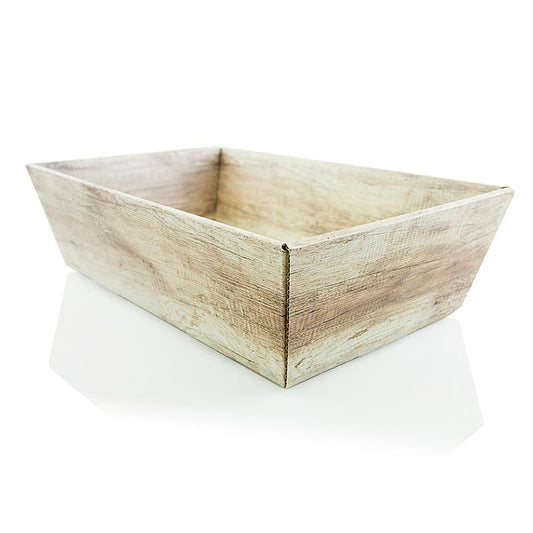 Presentkorg, fyrkantig, "Wood", -medel-, 330x190x110 mm, 1 st