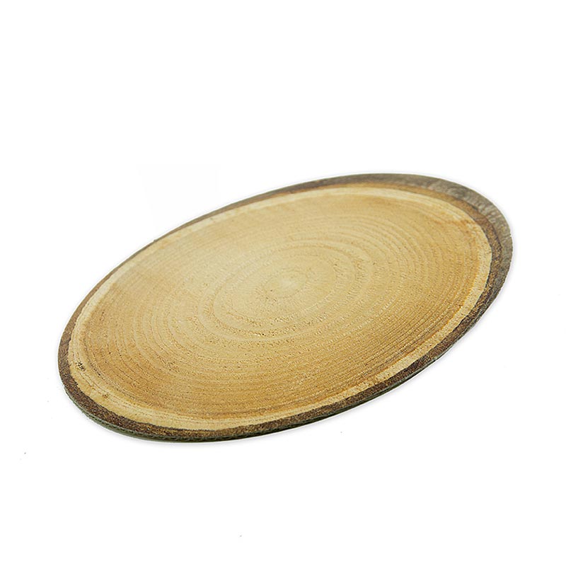 Dekorplatta i kartong i form av en trädskiva – S – oval, 200x150 mm, 1 st