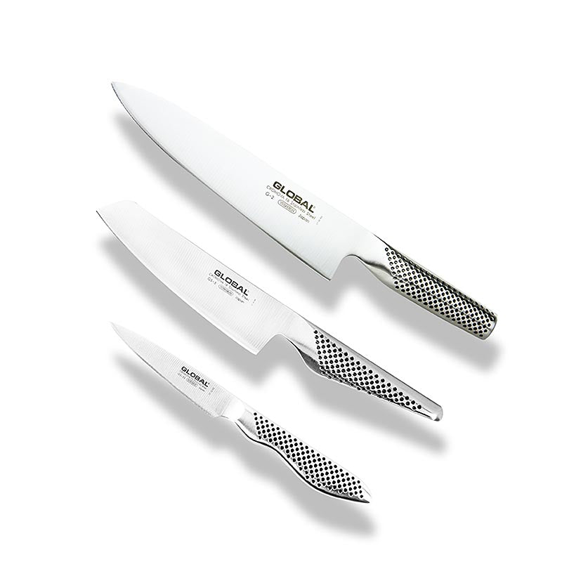 Knivset G-2538, (G-2, GS-5, GS-38) GLOBAL, 3 delar, 3 tlg.