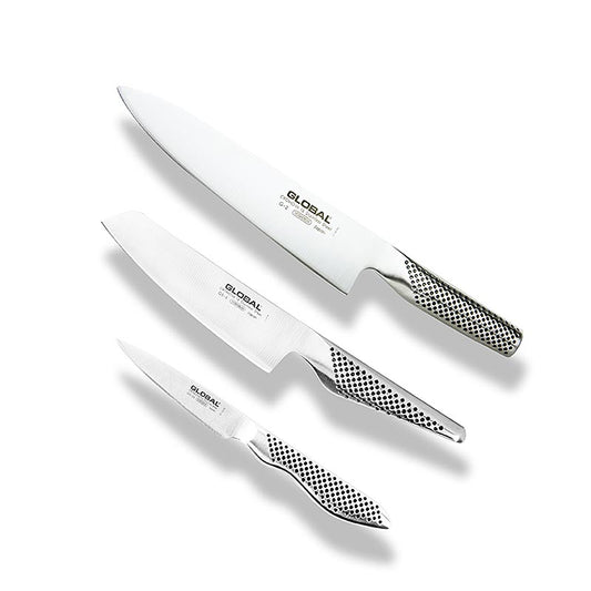 Knivset G-2538, (G-2, GS-5, GS-38) GLOBAL, 3 delar, 3 tlg.