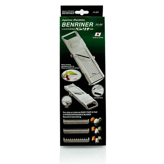Grönsaksskalare, Benriner Cutter BN-64/W, 3 julienne-insatser, 1 st