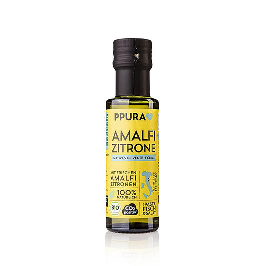 Extra jungfruolja, Ppura med färsk Amalfi-citronsaft, ekologisk, 100 ml