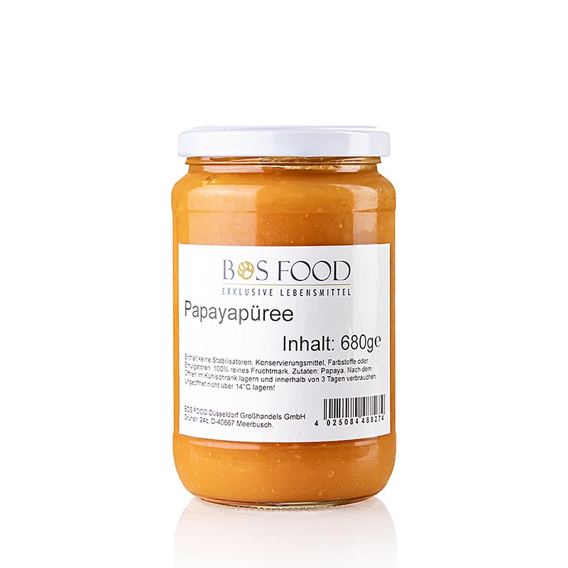 Puré/fruktkött – papaya, finpassad, 680 g