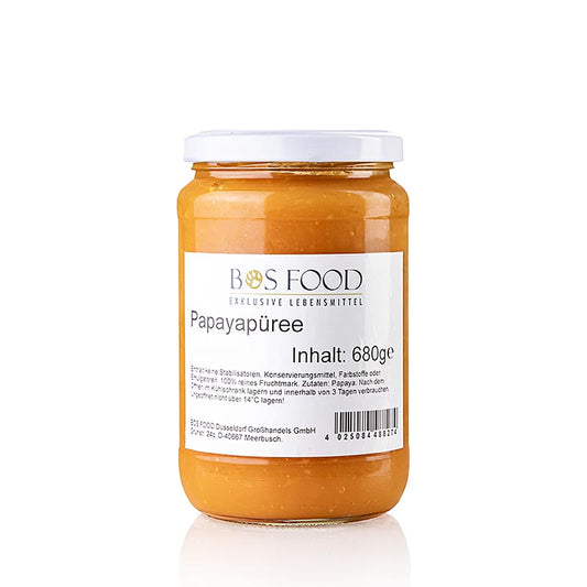 Puré/fruktkött – papaya, finpassad, 680 g