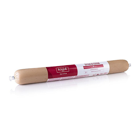 Anka-foie gras-mousse, i stavform, 50 % foie gras, Ø 36 mm, 38 cm, Rougié, 400 g